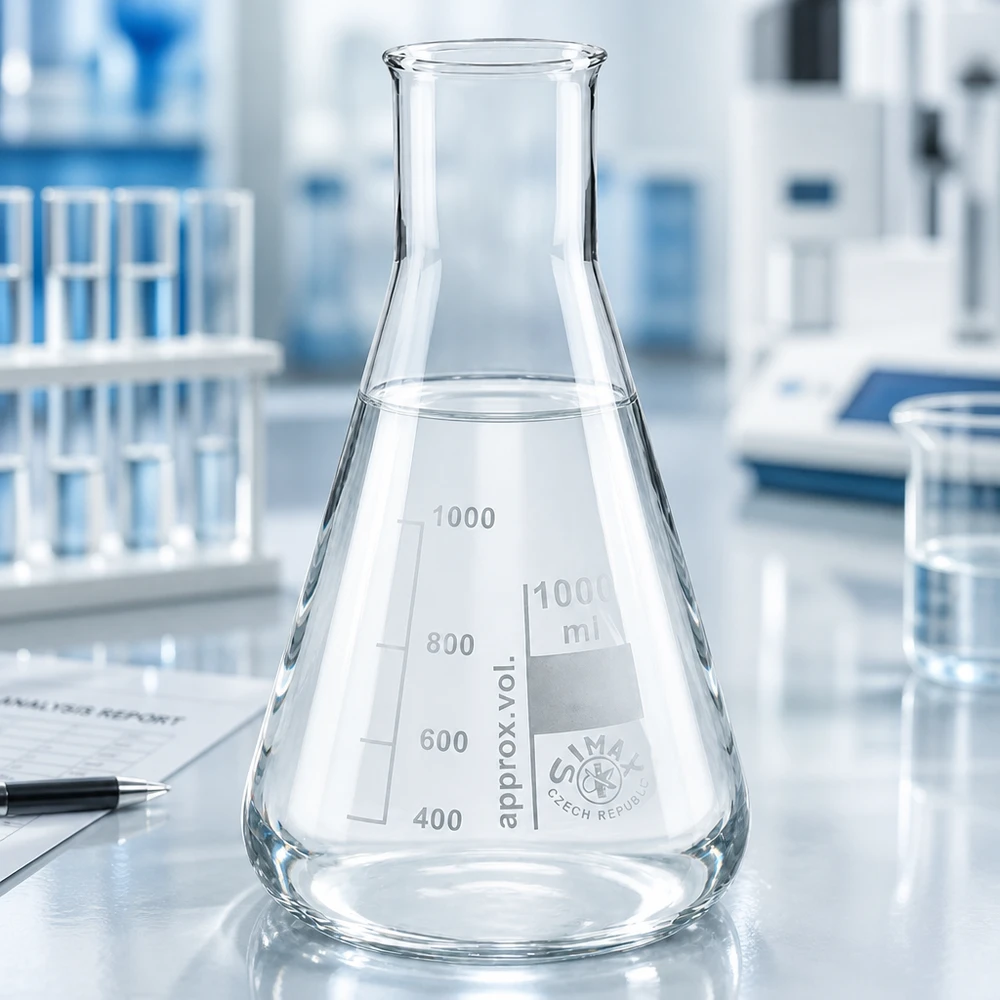 Erlenmeyerkolben 200ml Weithals aus Borosilikatglas für professionelle Laboranwendungen bei Pacadura.de