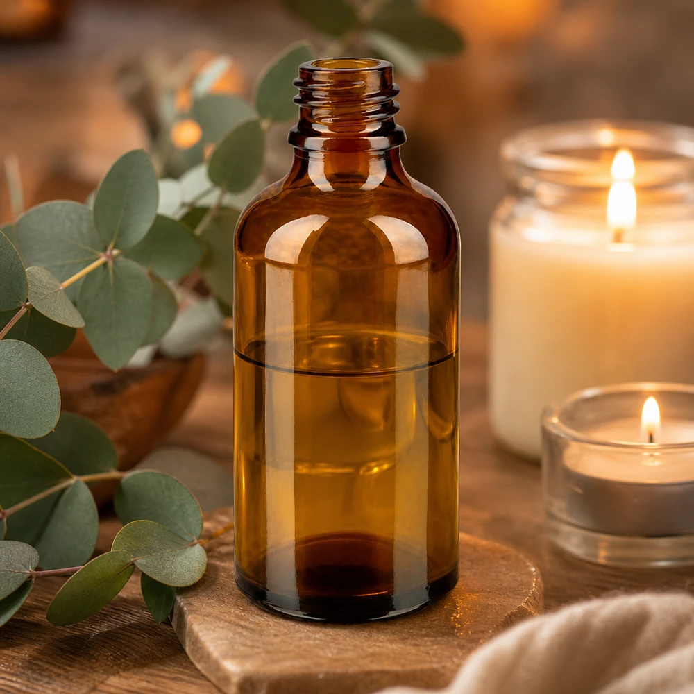 50ml braune Apothekerflasche aus Glas für professionelle Anwendung in Pharmazie und Kosmetik bei Pacadura