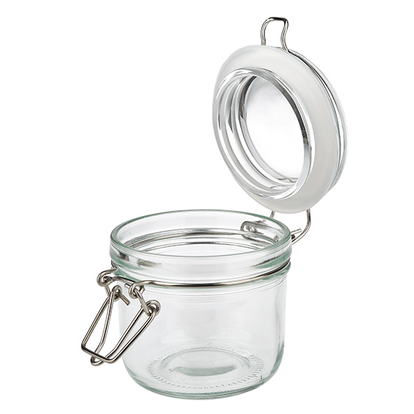 200ml Vorratsglas mit Silikonring und Bügelverschluss UNiTWIST 200ml Vorratsglas mit Bügelverschluss für gewerbliche Lagerung - professionelles Glasgefäß für Fachhandel
