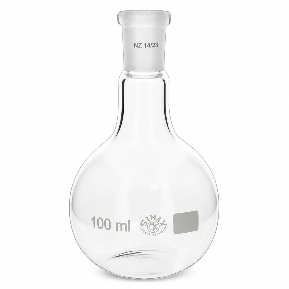 Stehkolben 100ml mit Normschliff (14/23) Stehkolben 100ml Borosilikatglas NS 14/23 für Labor und Industrie bei Pacadura.de