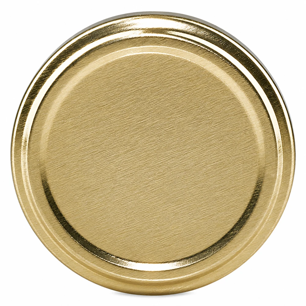 UNiTWIST TO66 gold, BioSeal, BPA-NI, unitemp UNiTWIST TO66 Twist-Off-Deckel gold BioSeal BPA-NI unitemp Metalldeckel 66mm Gewerbeverpackung