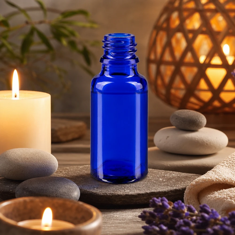 20ml blaue Apothekenflasche ApoGlas für professionellen Einsatz in Apotheken und Gewerbebetrieben
