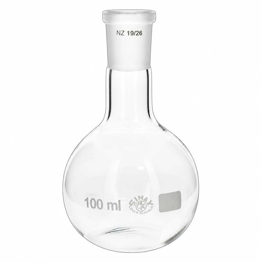 Stehkolben 100ml mit Normschliff (19/26) Stehkolben 100ml Borosilikatglas NS 19/26 Normschliff für Labor und Industrie bei Pacadura