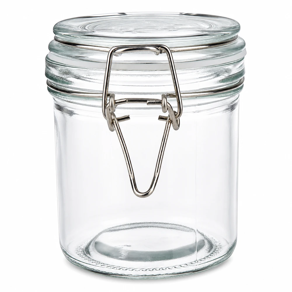 250ml Vorratsglas mit Bügelverschluss aus robustem Glas für professionelle Lagerung und Gewerbeeinsatz