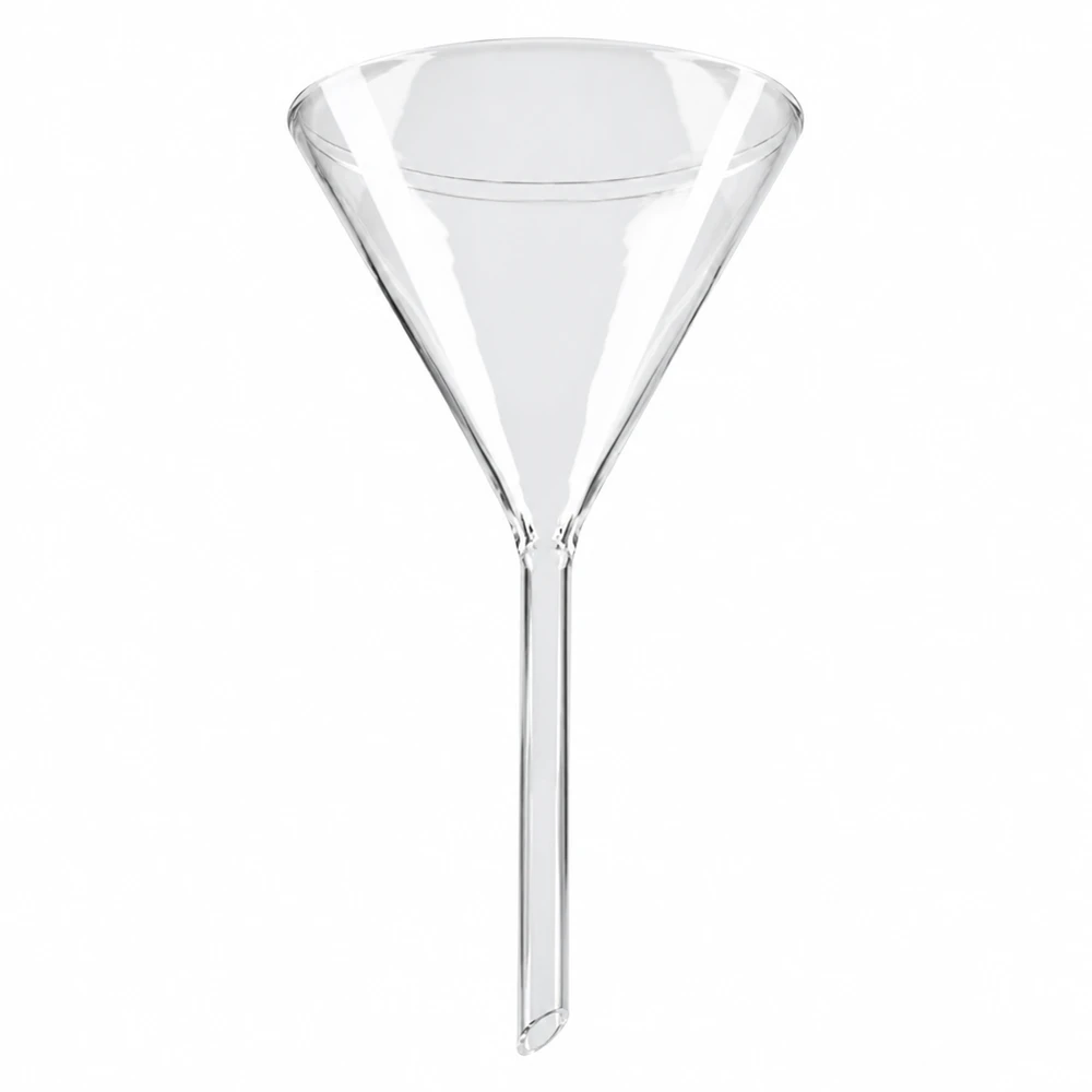 Trichter ø80mm Kalk-Soda, Winkel 60°, Kurzstil Glastrichter 80mm Durchmesser Kalk-Soda-Glas 60 Grad Winkel Kurzstiel für professionelle Laboranwendungen