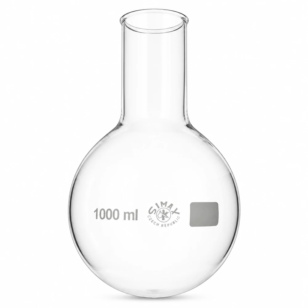 Rundkolben 1000ml Weithals Rundkolben 1000ml Weithals Borosilikatglas für professionelle Laboranwendungen und gewerblichen Einsatz