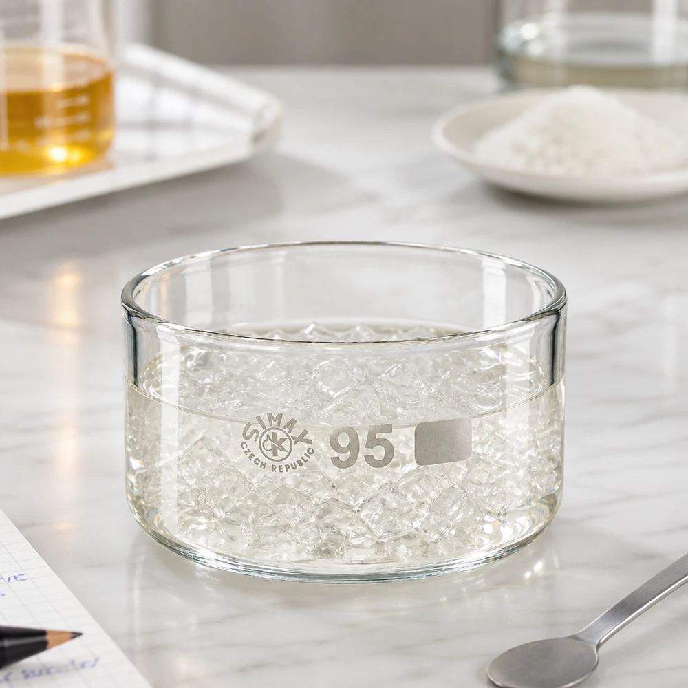Kristallisierschale 300ml Borosilikatglas ø95mm ohne Ausguss SIMAX Labor Verdampfungsschale