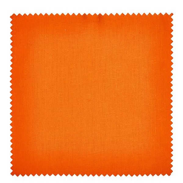 Stoff Schmuckdeckchen orange 15cm eckig