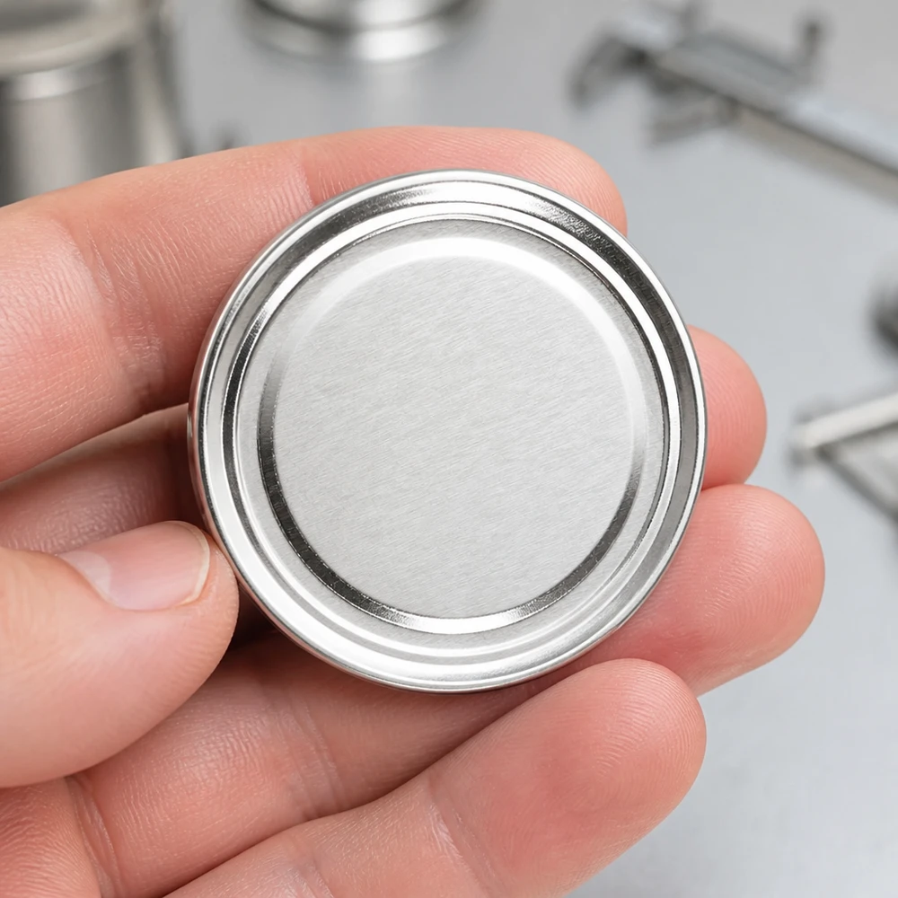 63mm BasicSeal Deckel silber (TO63) UNiTWIST 63mm TO63 BasicSeal Twist-Off-Deckel silber aus Weißblech für gewerbliche Abfüllung in großen Mengen
