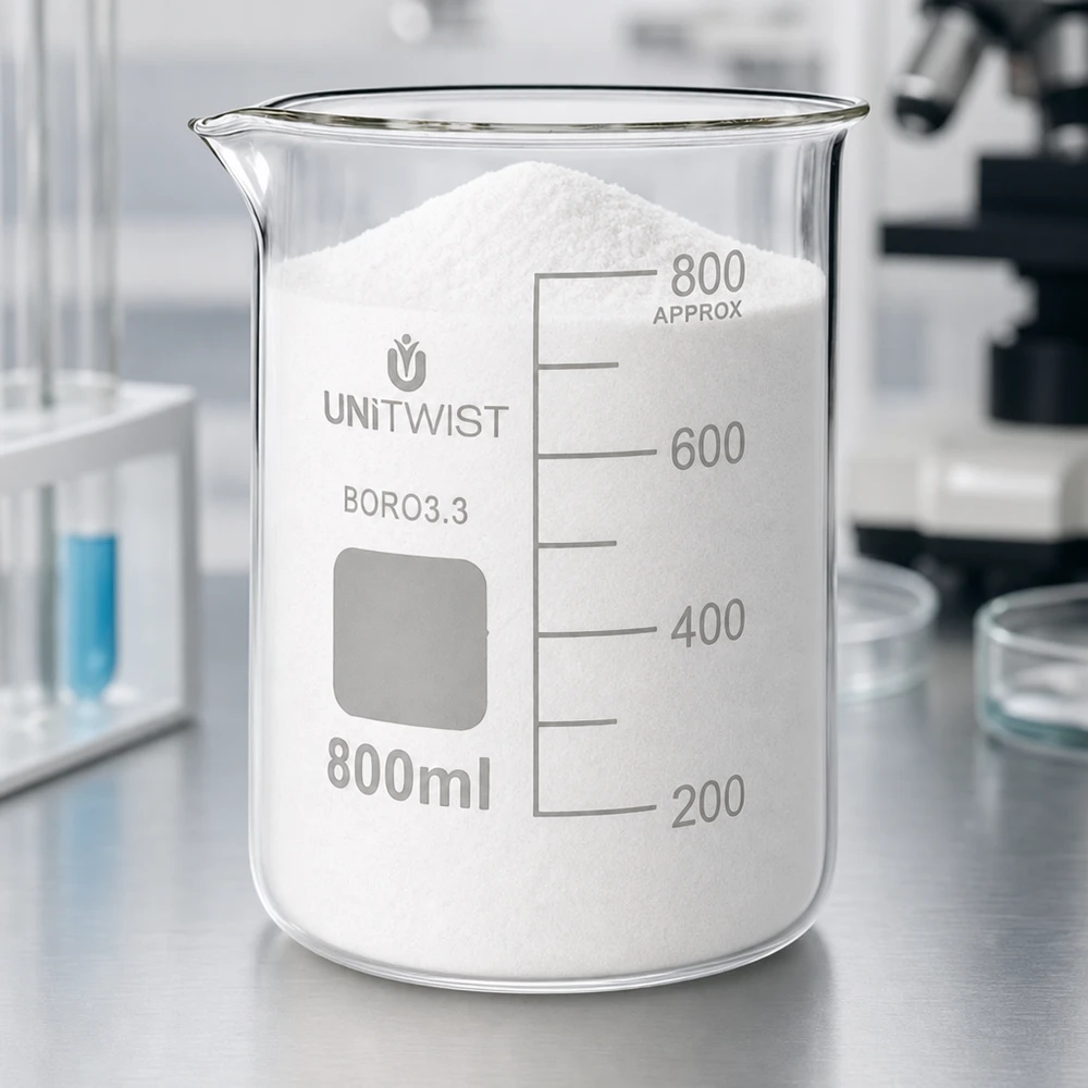 Becherglas 800ml Borosilikat 3.3 niedrige Form UNiTWIST für Labor und Gewerbe