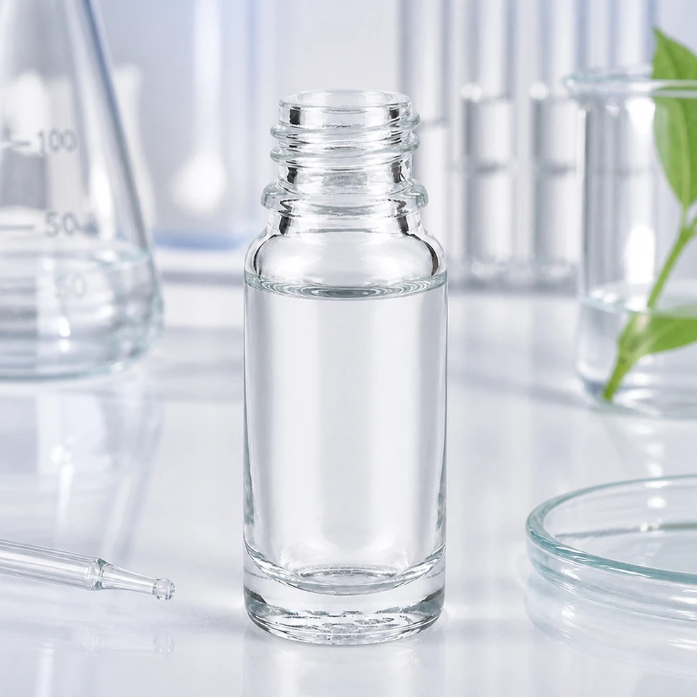 Klarglas Flasche 10ml DIN 18 10ml klare Apothekenflasche aus Glas für professionelle pharmazeutische Anwendungen im Fachhandel
