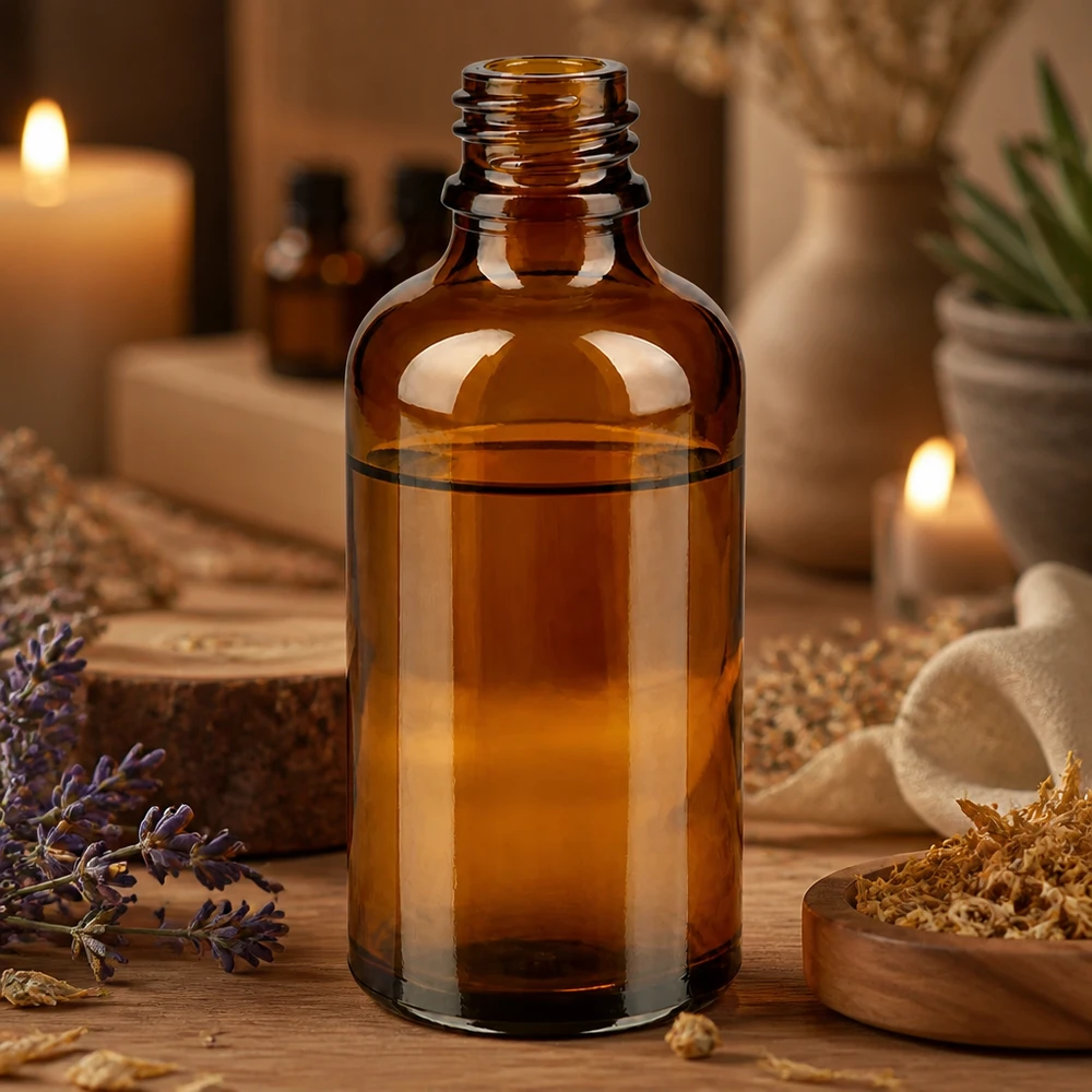 50ml braune Apothekenflasche ApoGlas für professionelle Anwendung in Pharmazie und Kosmetik bei Pacadura.de