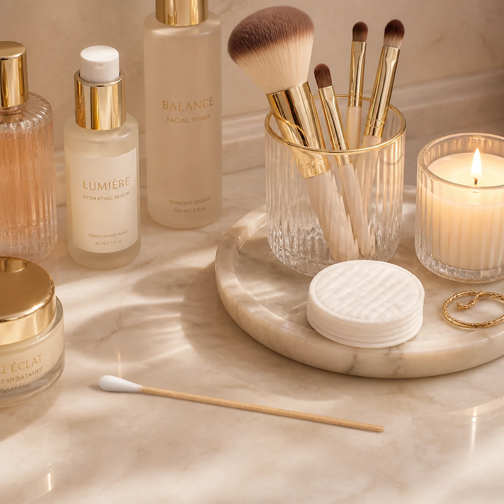 Unsterile Wattestäbchen mit Holzstiel für professionellen Kosmetik- und Pflegeeinsatz im Fachhandel