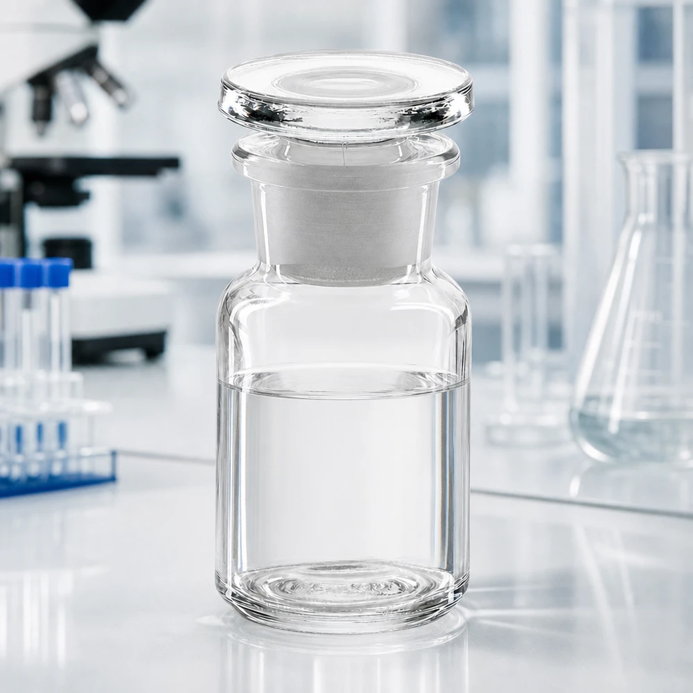 Rundschulterfl. 50ml klar Weithals Glasstopfen Rundschulterflasche 50ml Klarglas Weithals mit Glasstopfen für Labor und Fachhandel