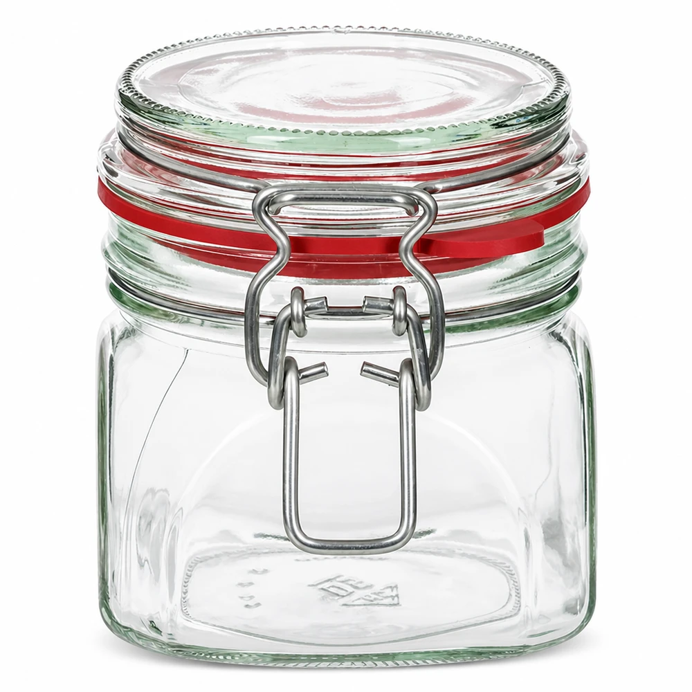 370ml Vorratsglas Typ G mit Bügelverschluss UN.. 370ml Vorratsglas mit Bügelverschluss für professionelle Lagerung - hochwertiges Glas mit Gummidichtung für Gewerbebetri