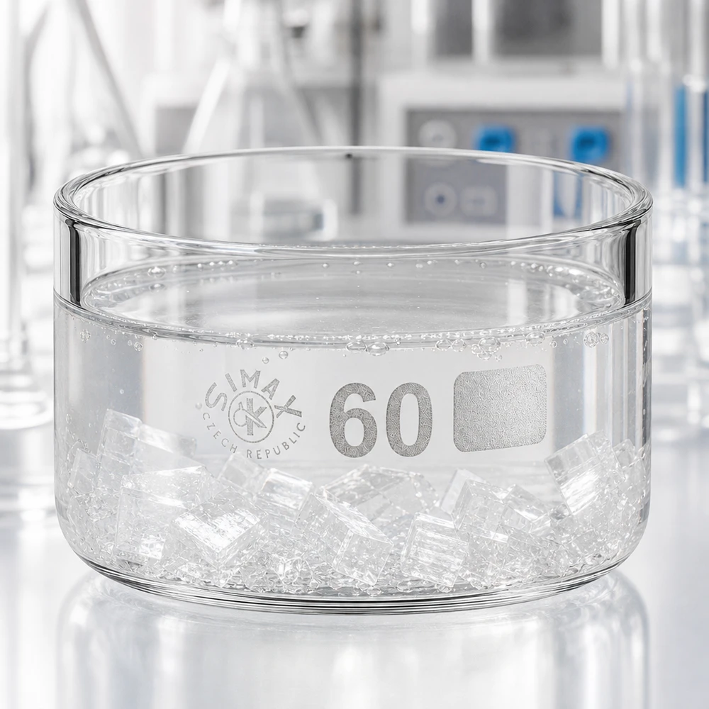 Kristallisierschale 60ml ohne Ausguss aus Borosilikatglas Simax ø60mm für Labor und Gewerbe