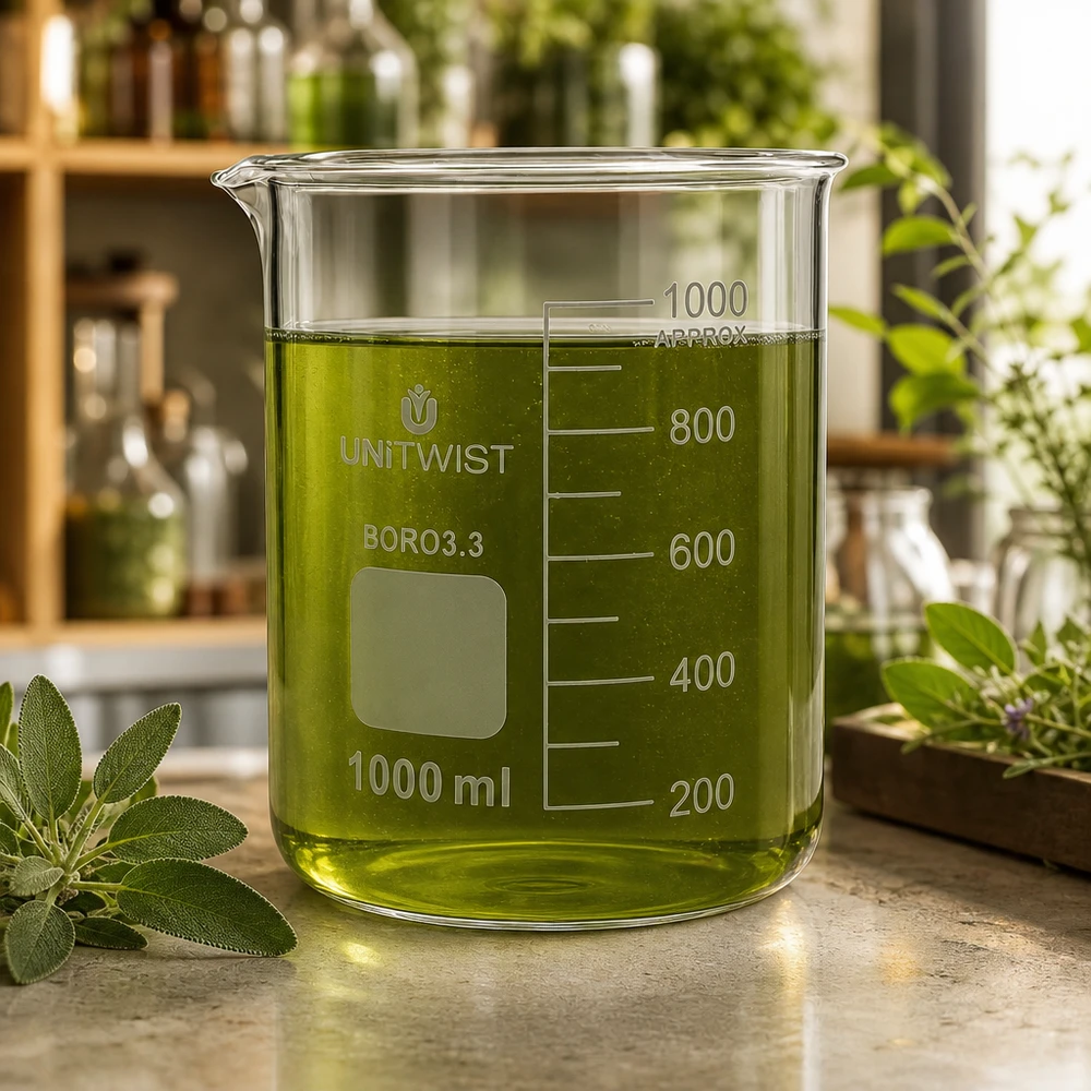 Becherglas 1000ml Borosilikat niedrige Form UNiTWIST für professionellen Laboreinsatz