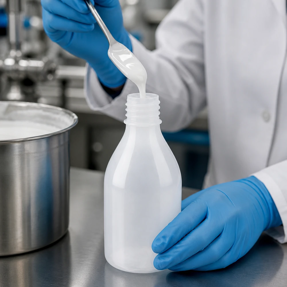 100ml Laborflasche Enghals aus Kunststoff für professionelle Laboranwendungen bei Pacadura.de
