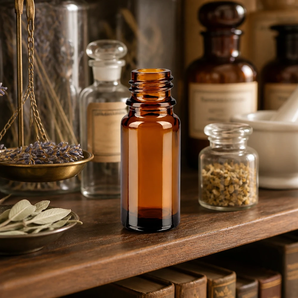 10ml braune Apothekenflasche aus hochwertigem ApoGlas für professionelle pharmazeutische Anwendungen