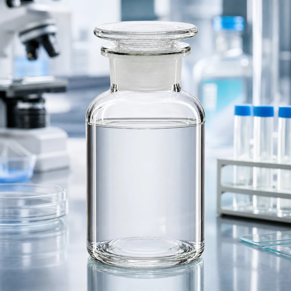 Rundschulterfl. 250ml klar Weithals Glasstopfen Rundschulterflasche 250ml Klarglas Weithals mit Glasstopfen für Labor und Fachbetriebe