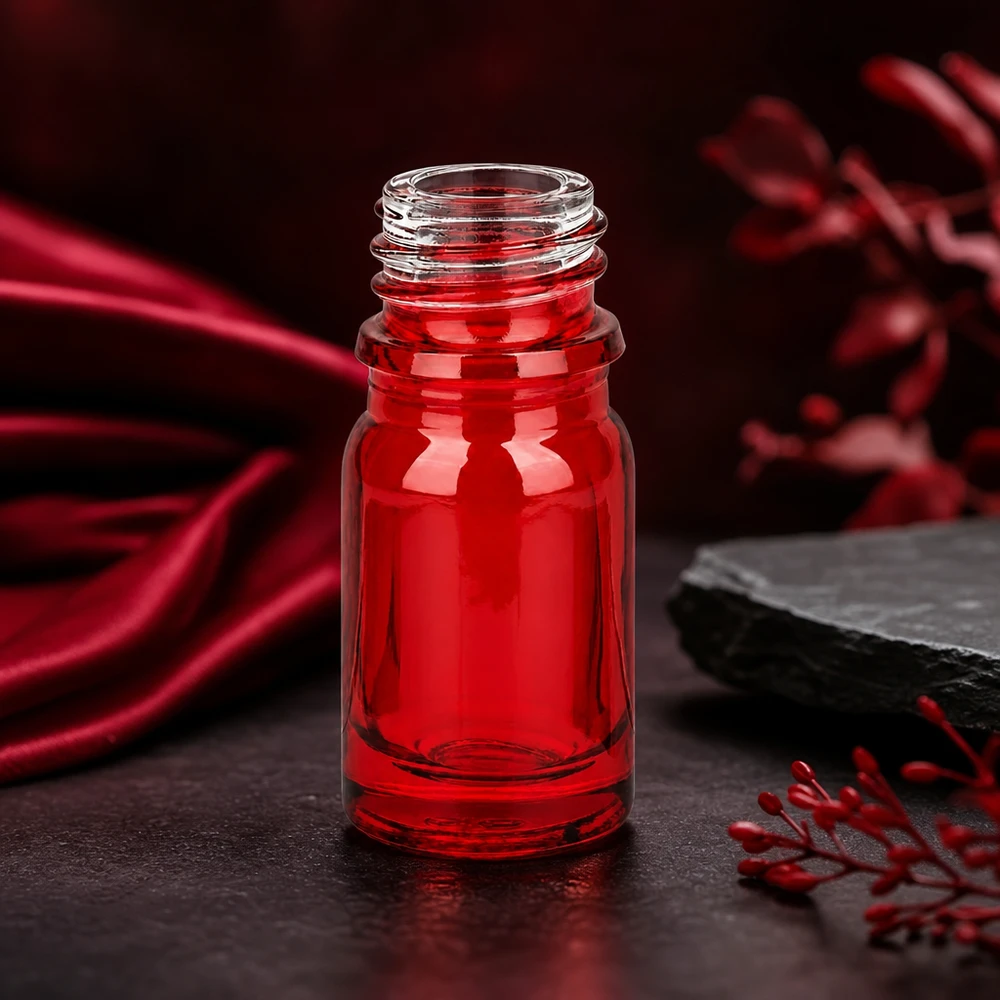 5ml Apothekenflasche RedLine Glas UT18/5 UNiTWIST rot für professionellen pharmazeutischen Einsatz