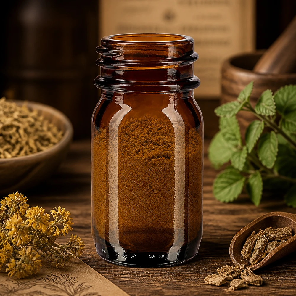 30ml Weithalsflasche Braunglas 30ml Weithalsflasche Braunglas für professionelle Lagerung von Gewürzen und Kräutern im Fachhandel