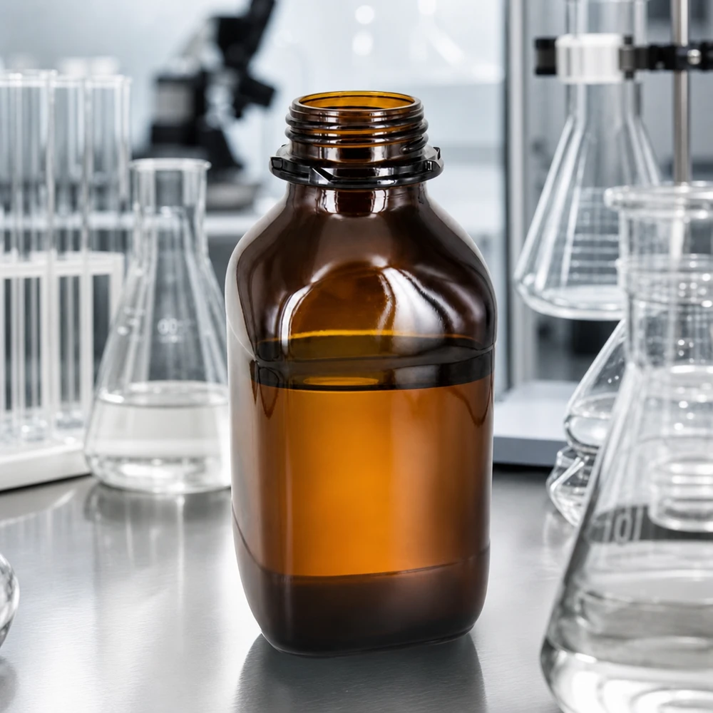 1000ml Braunglas Chemikalienflasche für professionelle Laboranwendungen und sichere Chemikalienlagerung