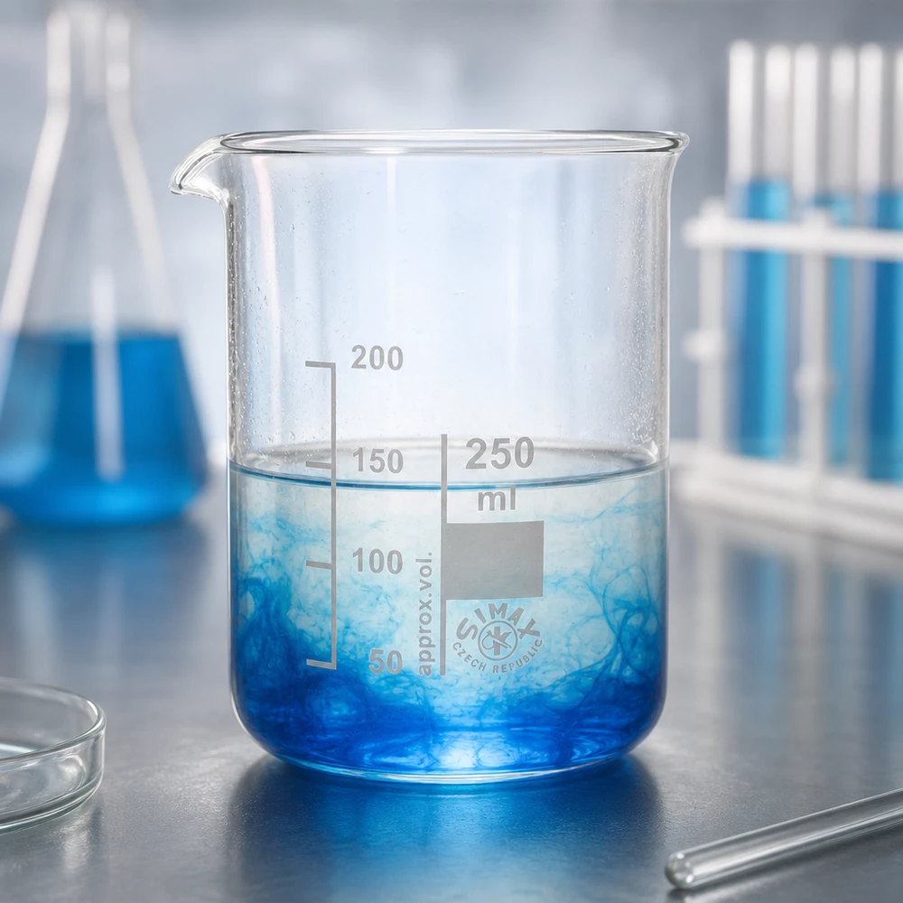 Becherglas 250ml Borosilikatglas, niedrige Form Becherglas 250ml Borosilikatglas niedrige Form für professionelle Laboranwendungen bei Pacadura.de