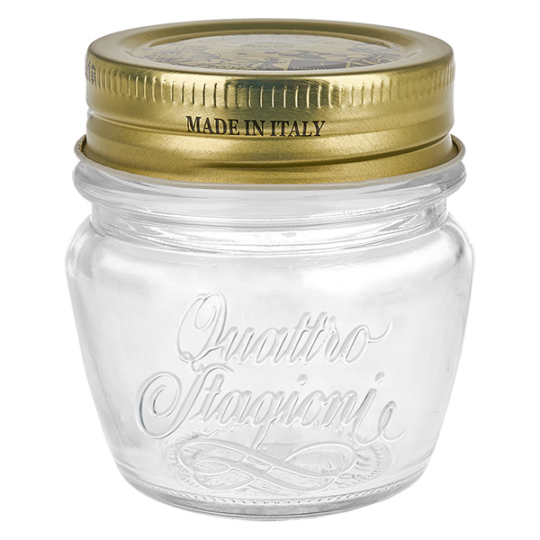 80ml Rundglas "Quattro Stagioni" mit Deckel