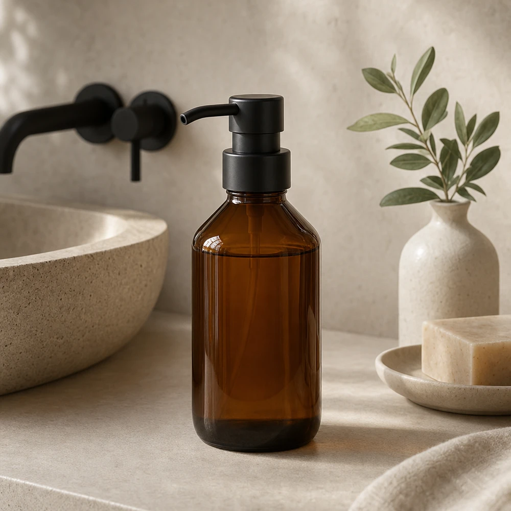 100ml Medizinflasche braun, ohne Verschluss PP28 ApoGlas 100ml Medizinflasche braun aus Apothekerglas PP28 Gewinde ohne Verschluss für professionelle Anwendung