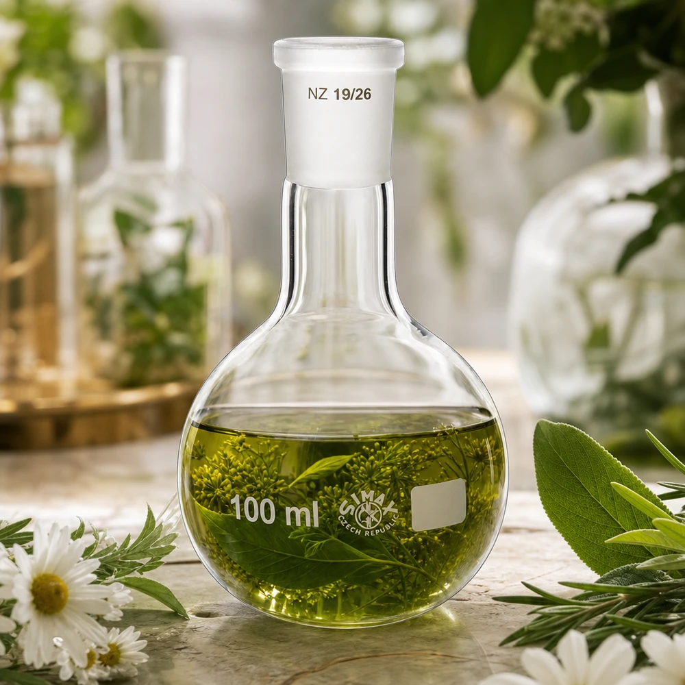Stehkolben 100ml Borosilikatglas NS 19/26 Normschliff für professionelle Laboranwendungen bei Pacadura.de