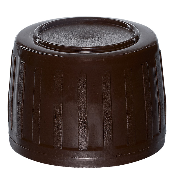 Schraubverschluss braun mit Originalitätsring PP28 ApoGlas