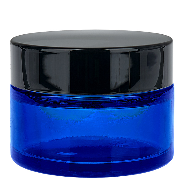 Glastiegel 30ml blau mit Einlegedeckel UNiTWIST Glastiegel 30ml blau mit Einlegedeckel UNiTWIST