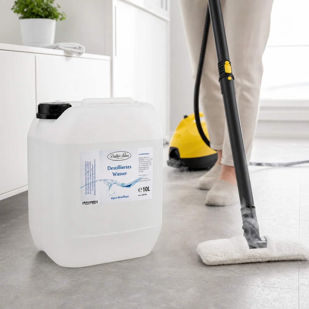 10L Kanister destilliertes Wasser Doktor-Klaus für professionelle Dampfreinigung und gewerbliche Anwendungen