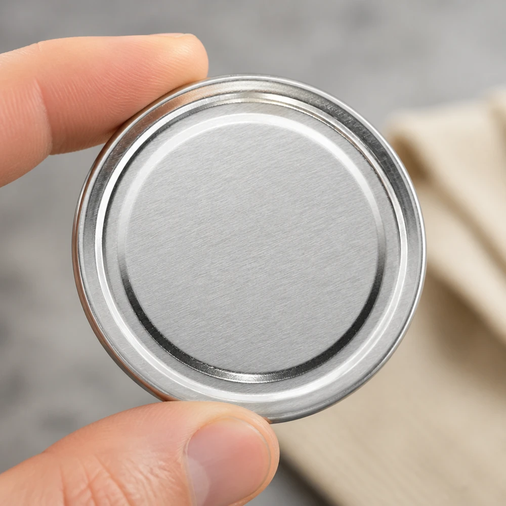 63mm TO63 BasicSeal Twist-Off Deckel silber aus Weißblech für gewerbliche Abfüllung Pacadura