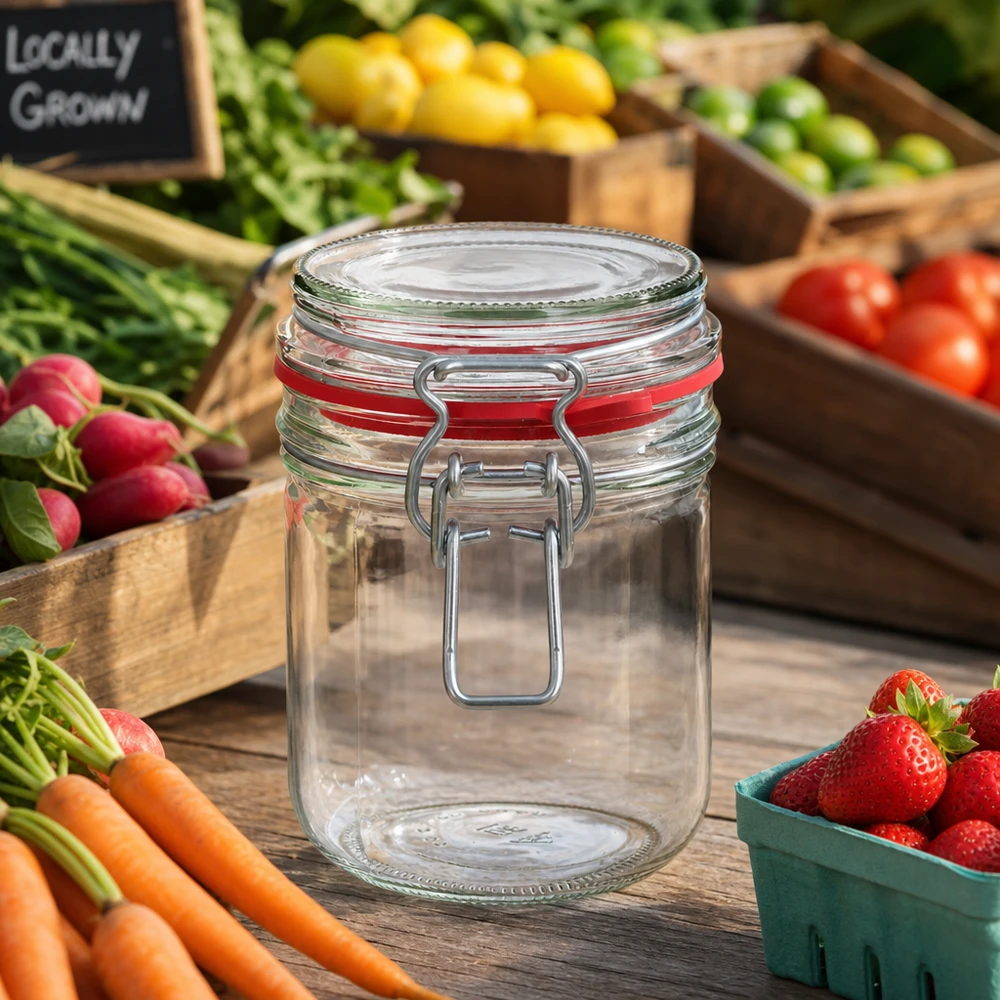 400ml Vorratsglas mit Bügelverschluss für professionelle Lebensmittellagerung im Fachhandel bei Pacadura