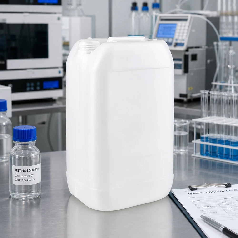 Weißer HDPE-Kanister 15 Liter ohne Verschluss für gewerblichen Einsatz in Labor und Industrie