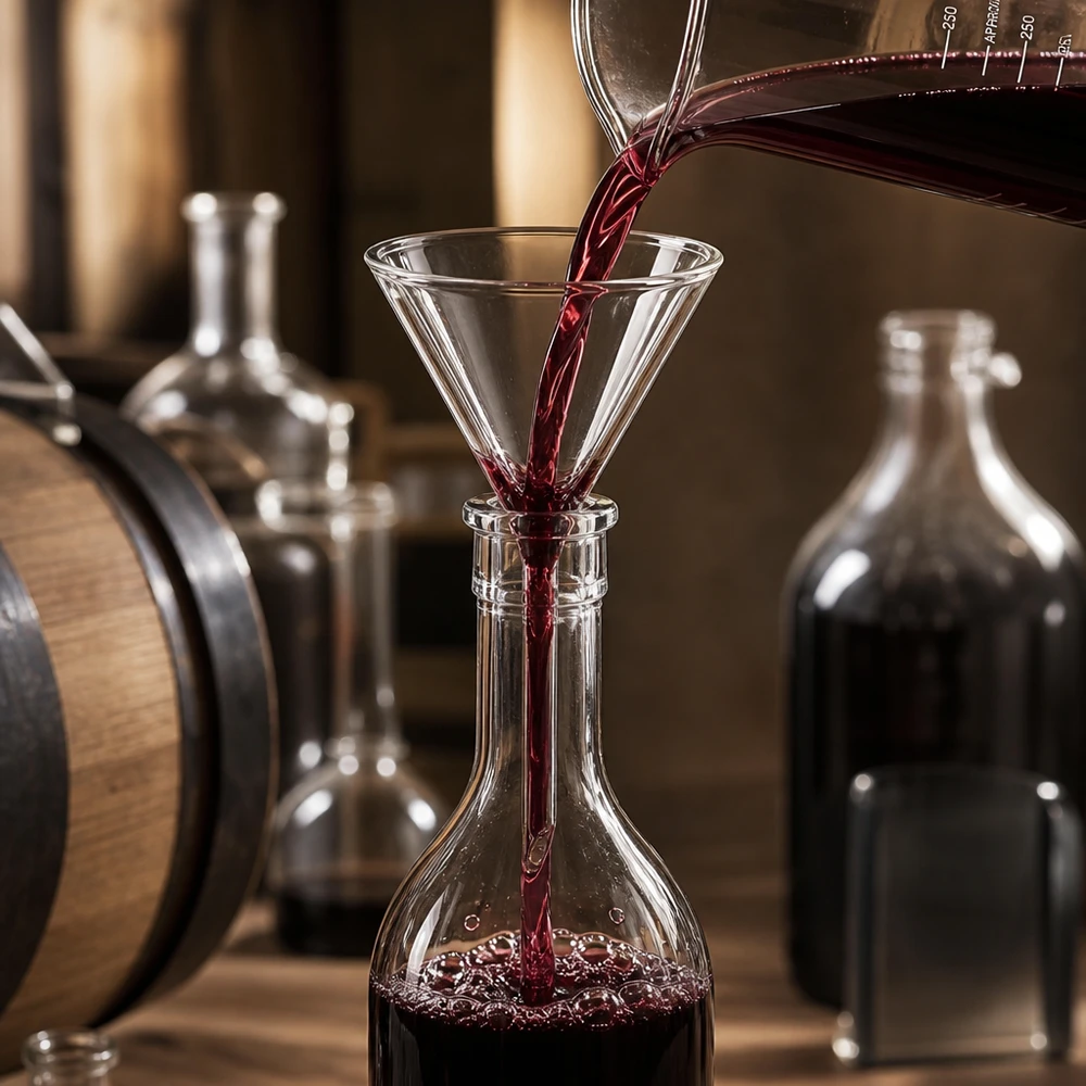Glas-Trichter 35mm Durchmesser Kalk-Soda 60° Winkel Kurzstil für professionelle Anwendung Laborausstattung Pacadura