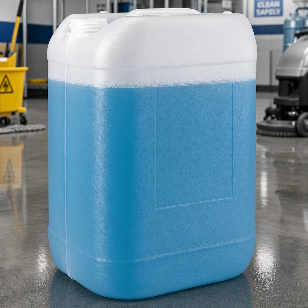 Leerer 25 Liter Kunststoffkanister HDPE transluzent für gewerblichen Einsatz ohne Verschluss
