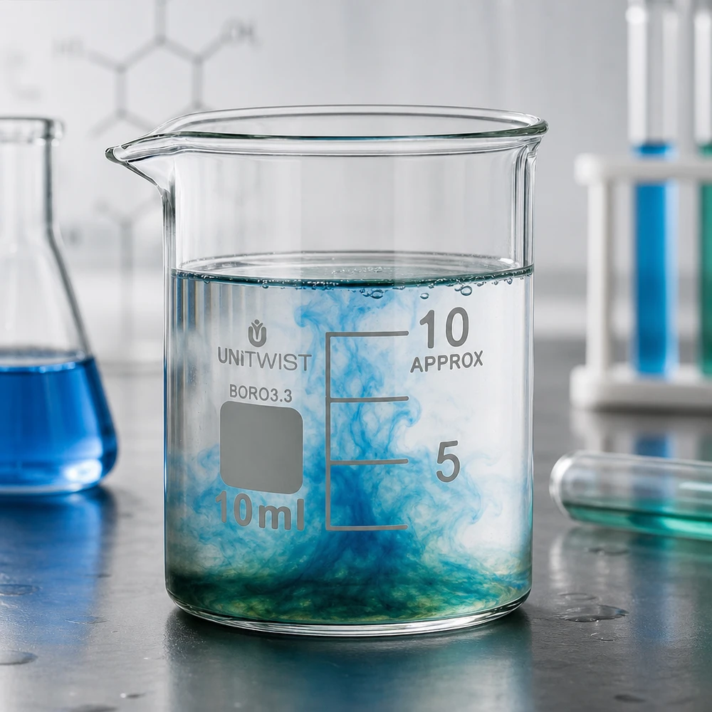 Becherglas 10ml Borosilikat niedrige Form UNiTWIST für Labor und Gewerbe BORO3.3