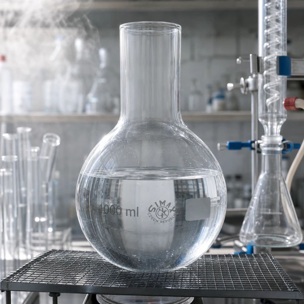 Stehkolben 1000ml Weithals Borosilikatglas Laborausstattung für professionellen Einsatz in Labor und Industrie