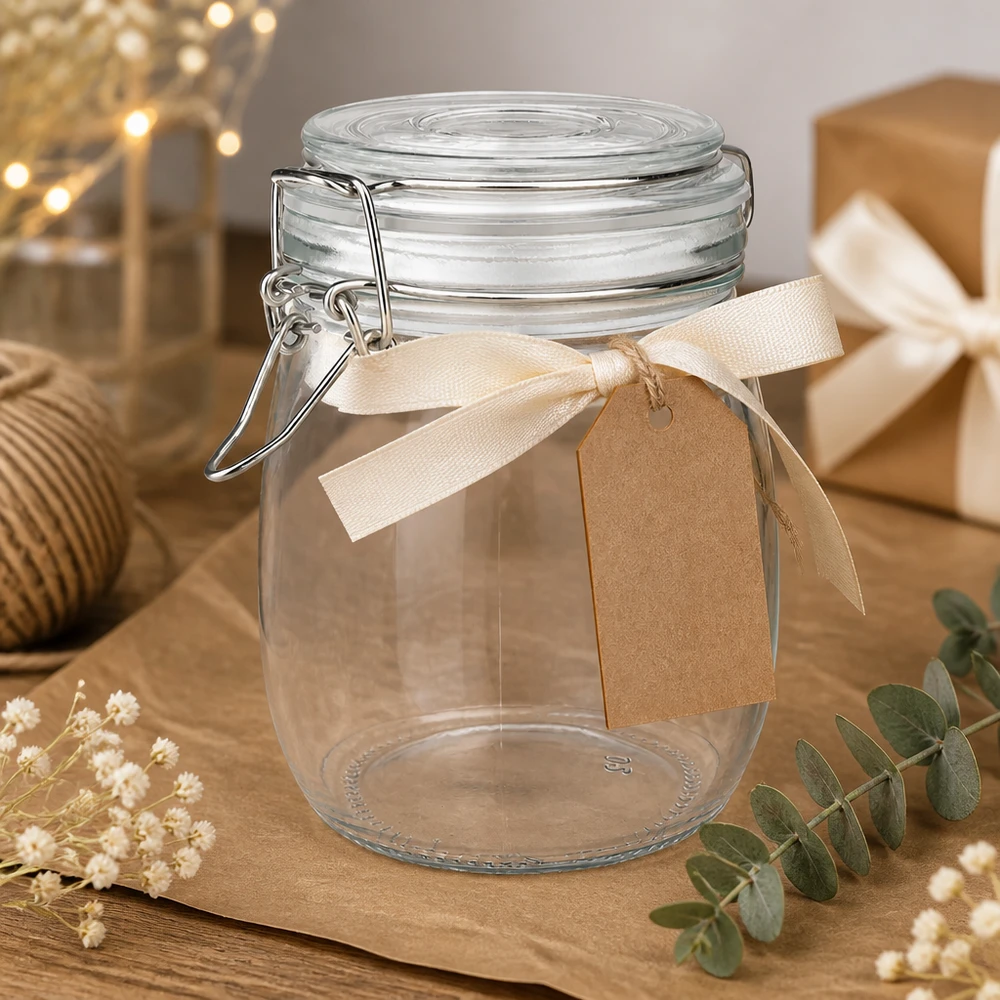 750ml Vorratsglas mit Bügelverschluss für professionelle Lagerung und Verpackung im Fachhandel