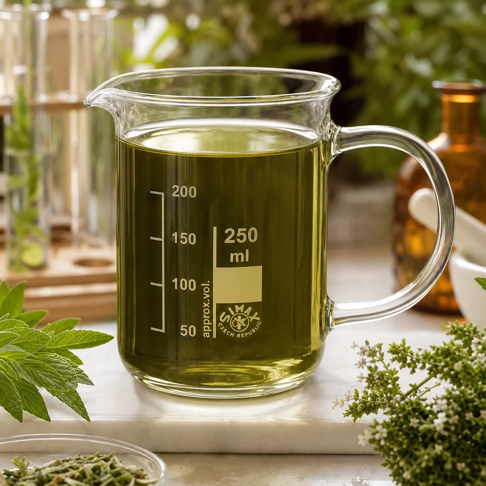 Becherglas 250ml Borosilikatglas mit Henkel für Labor und Gewerbe von Simax