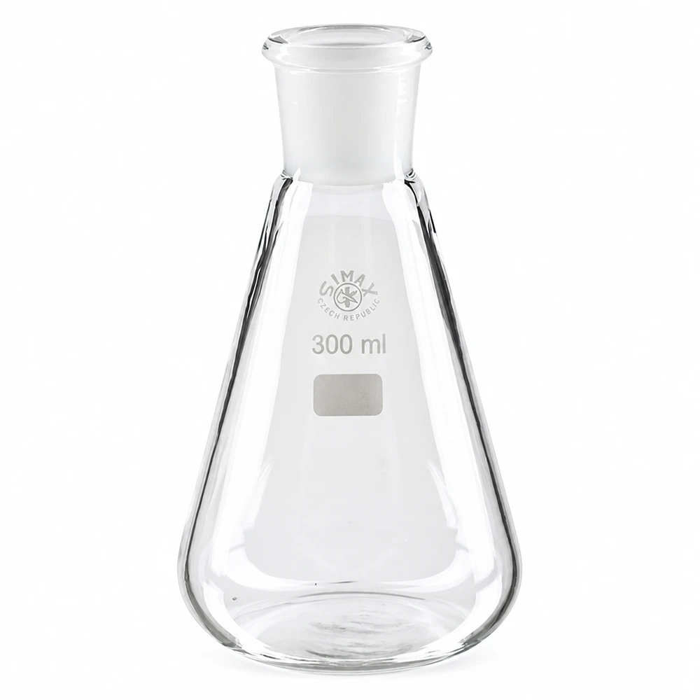 Erlenmeyerkolben 300ml mit Normschliff (29/32) Erlenmeyerkolben 300ml Borosilikatglas mit Normschliff NS 29/32 für professionelle Laboranwendungen