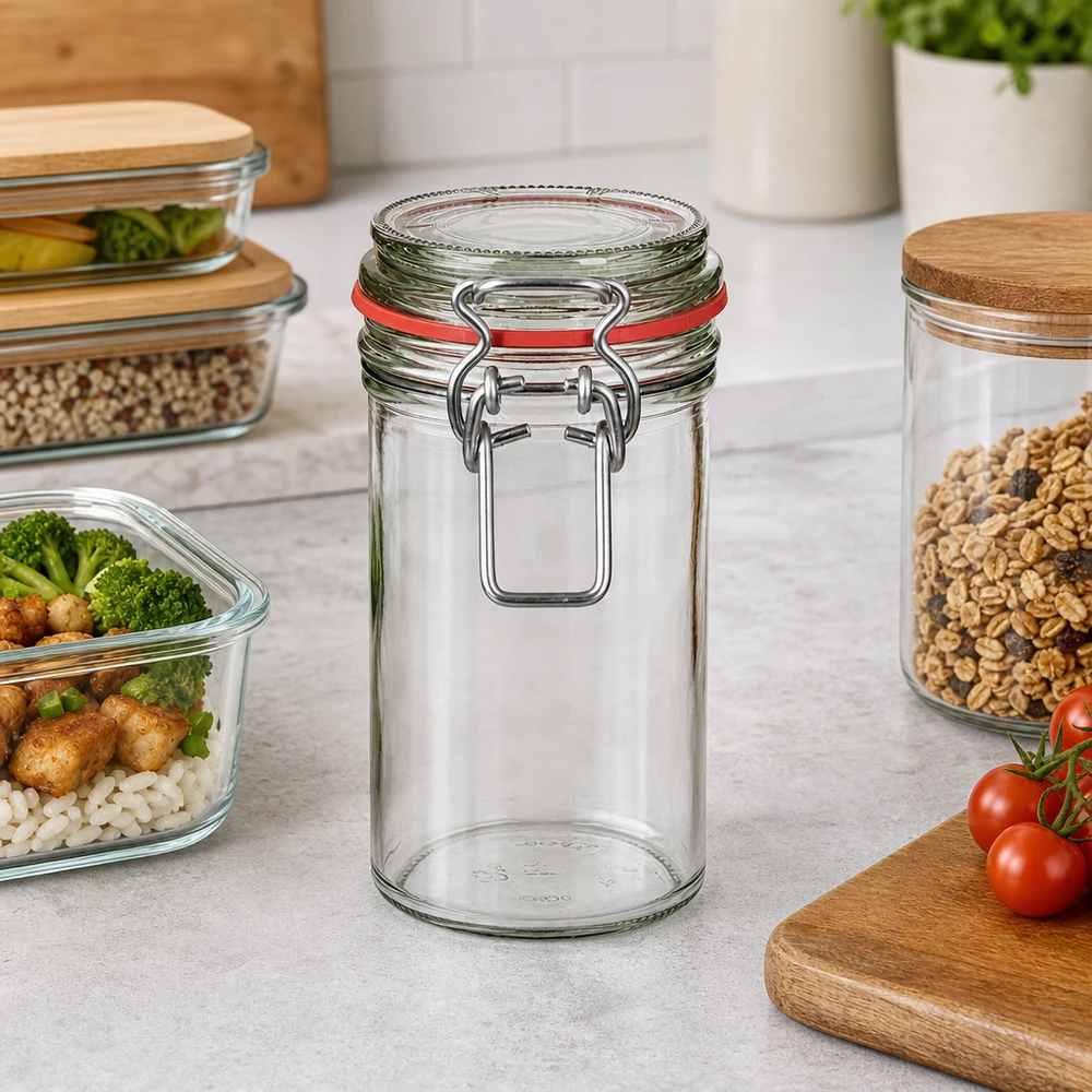 272ml Vorratsglas mit Bügelverschluss und Gummidichtung für professionelle Lebensmittellagerung im Großhandel