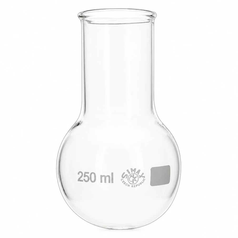 Rundkolben 250ml Weithals Rundkolben 250ml Weithals aus Borosilikatglas für Labor und Industrie - professionelle Glasapparatur bei Pacadura