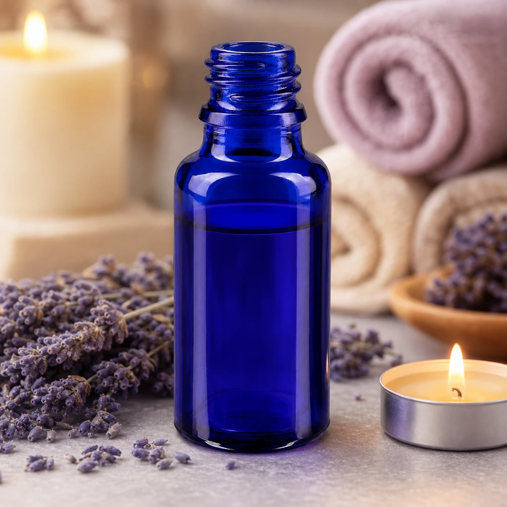 Tropfflasche 20ml DIN 18 BLAUGLAS 20ml blaue Apothekenflasche ApoGlas für professionelle Anwendung in Pharmazie und Kosmetik bei Pacadura.de