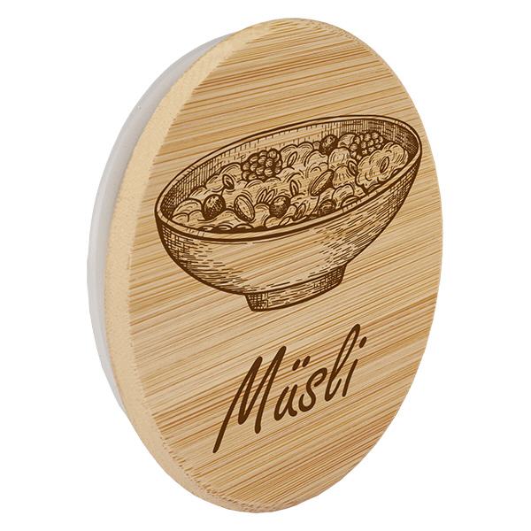 Holzdeckel "Müsli" für WECK RR100