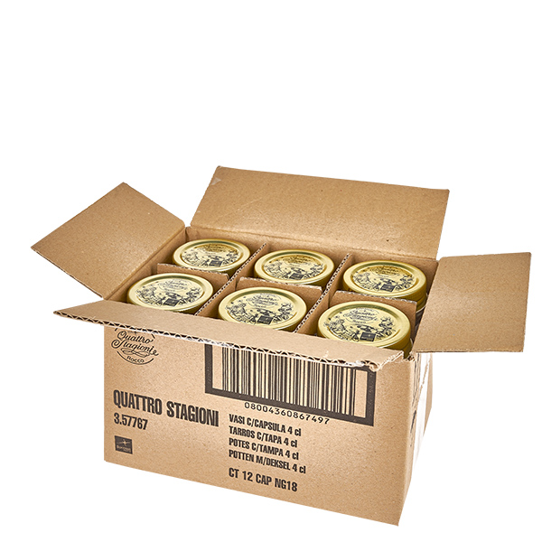 80ml Rundglas "Quattro Stagioni" mit Deckel