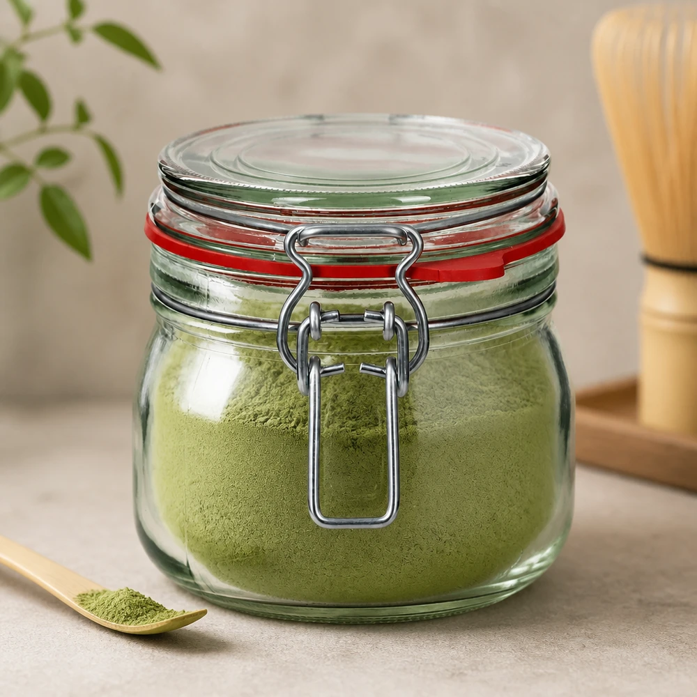 634ml Vorratsglas Typ G mit Bügelverschluss UN.. 634ml Vorratsglas mit Bügelverschluss für professionelle Lagerung von Pulvern und trockenen Lebensmitteln im Gewerbe